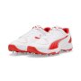 Puma Mens Spike Cricket Shoes In White/red - White/red / 12