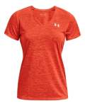 Women's Ua Tech Twist V-neck - Dark Orange Md
