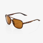 - Kasie Aviator Round Soft Tact Havana- Bronze Lens