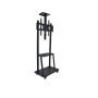 1700 Mobile Floor Tv Mount Stand Trolley Cart 2 Shelves With Wheels 32-70 Inch