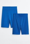 2-PACK Cotton Cycling Shorts - Bright Blue
