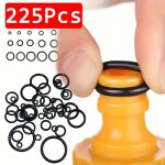 225PCS Rubber O Ring Oil Resistance O-ring Washer Seals Watertightness Assortment Different Size Kit Set