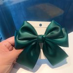 Elegant Polyester Hair Bow Clip With Secure Spring Clasp Mature Style Hair Accessory For Teens And Adults Versatile For Multiple