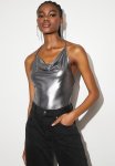 Cowl Metallic Cami - Silver