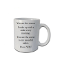 I Love You Mug - White