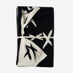 Cotton Knit Throw - Monochrome Kisses
