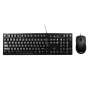 Design Combo Wired Mouse + Keyboard - Black