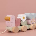 Block Train Flowers & Butterflies