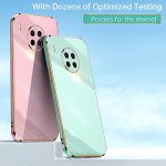 Case For Nova 8I HONOR 50 Lite Fashion Soft Silicone Slim Case Electroplated Straight Edge Phone Case Shockproof Protective Cove
