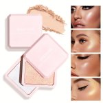 Glitter Highlighter Powder Three-dimensional Contour Eyeshadow With Pearl Glitter Diamond Glitter Flash Powder High-gloss Face B