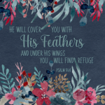 Printed Blanket Psalm 91