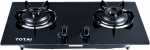 ELBA Totai 30CM Black 2 Burner Gas On Glass Hob - 26 GOG2BNR