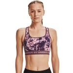 Under Armour Women's Crossback Mid Print- Ash plum - Md