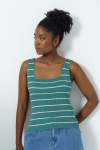 Square Neck Tank - XL Green