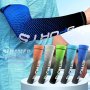 1 Set Stylish Letter Print Breathable Sun Protection Arm Sleeves - Cooling UV Protection For Driving Golfing Fishing Cycling Hiking Outdoor Sports