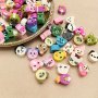 50/100PCS Polymer Clay Cartoon Animal Mixed Loose Beads For Jewelry Making Diy Earrings Necklace Bracelet Key Bag Chain Pendant Handmade Craft Supplies