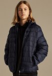 Water-repellent Insulated Jacket - Navy Blue