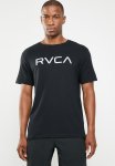 RVCA Mens Big Short Sleeve T-Shirt In Black & Grey - Black And Grey XL