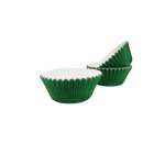 Green Foil Muffin Pvc Cupcake Casings Pack Of 60