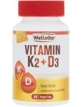 Wellvita Vitamin K2 + D3 Caps 30