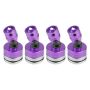 4PCS Aluminum Magnetic Body Post Compatible With SCX10 1:10 Rc Car Purple