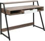 Dakota Premium Home & Office Desk With Drawer - Rustic Brown