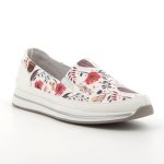 Pierre Cardin Josephine Slip On - White Floral - 8