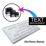 Shiny Stamp Text Replacement For S-845