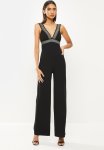 Sissy Boy Jumpsuit With Trim - Black