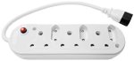 MicroWorld 6 Way Multi-plug + Iec - 10AA
