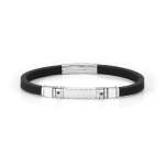 City Bracelet Black Stone And Decorated Plate