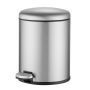 Small Step Trash Can With Lid 1.2 Gallon Stainless Steel For Bathroom