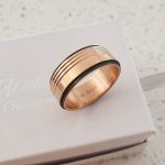 Hayden Men's Ring Rose Gold Stainless Steel Sizes 11-12 - Size 12