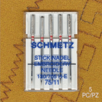 Schmetz Embroidery Needle 130 705 H-e - Stitch And Go
