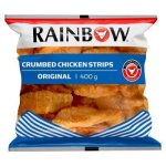 Rainbow Frozen Crumbed Chicken Strips 400G