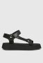 Calvin Klein Velcro Webbing Flatform - Triple Black