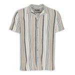 Brown Stripe Revere Shirt