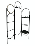 Four Corners Metal And Mirror Jerome Clothes Unit