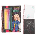 Top Model Neon Doodle Colouring Book Pen Set