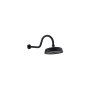 Rain Shower Head Square Black 210MM