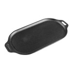 Victoria Cast Iron 34CM Oval Sizzle Pan