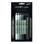 Ciao Twin-tipped Marker Set Contains 6 X Grey Tones Markers