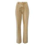 Denim Logo Pants -oatmeal