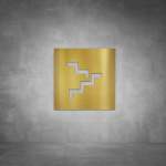 Staircase Sign - Brushed Brass