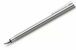 Faber-castell Neo Slim Fountain Pen – Shiny Stainless Steel