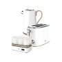 Swan White Cordless Kettle & 2 Slice Toaster & Egg Boiler