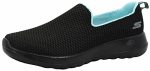 Skechers Women's Go Walk Joy Sneaker Black aqua 9.5