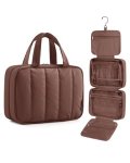 Bagsmart Travel Toiletry Bag For Women Portable Hanging Hook Makeup Bag Organizer Waterproof Makeup Cosmetic Bag For Full-size A