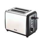Swan Townhouse Stainless Steel Two Slice Toaster White Silver Black - Black