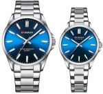 His And Hers Luxury Stainless Steel Formal Couple Watch Set FDC9090B